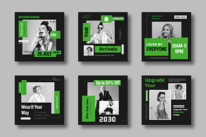Fashion Social Media Template, a Social Media Template by MightyDesign