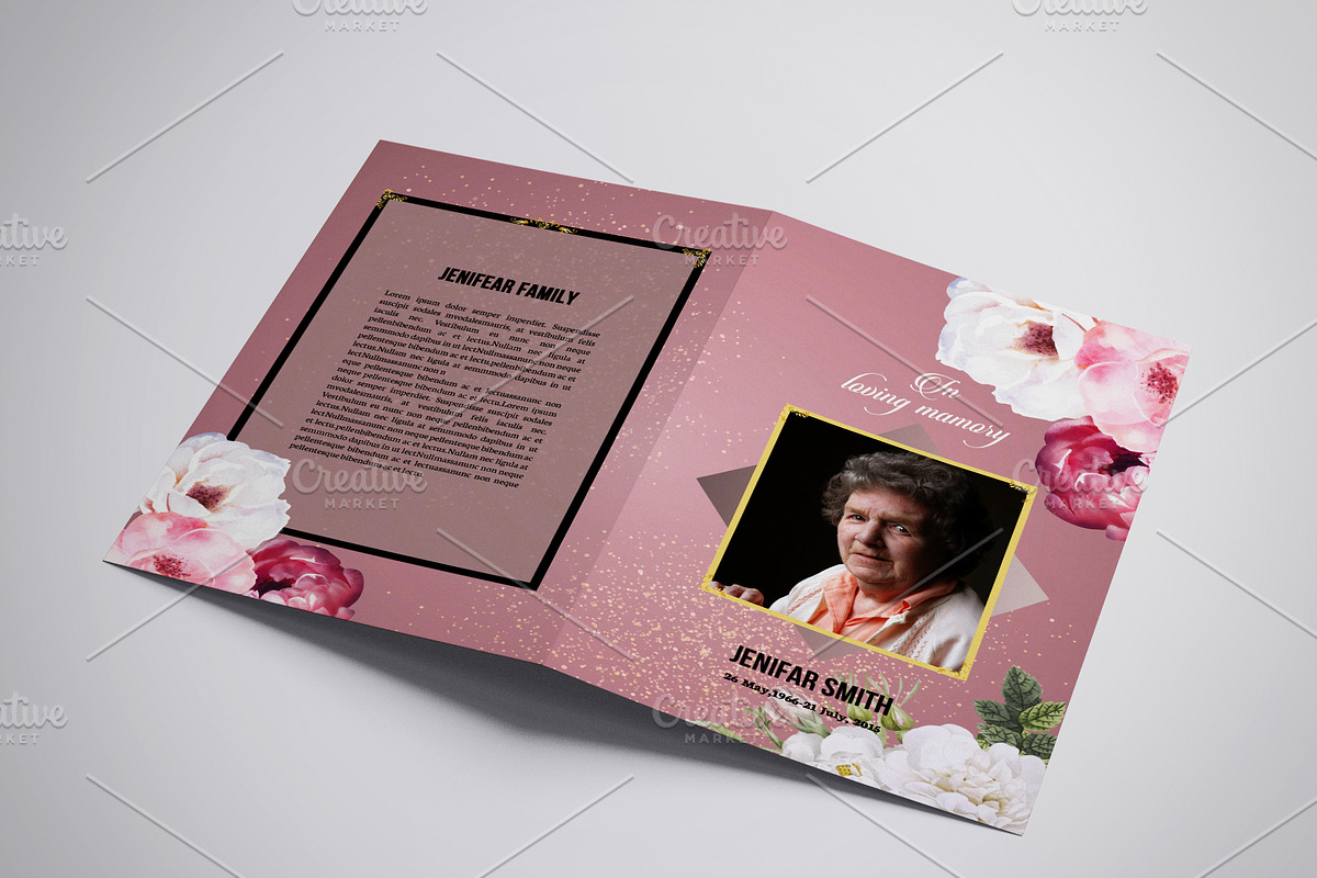 Funeral Program Template - V927, a Brochure Template by Template Shop (Photo 2 of 4)