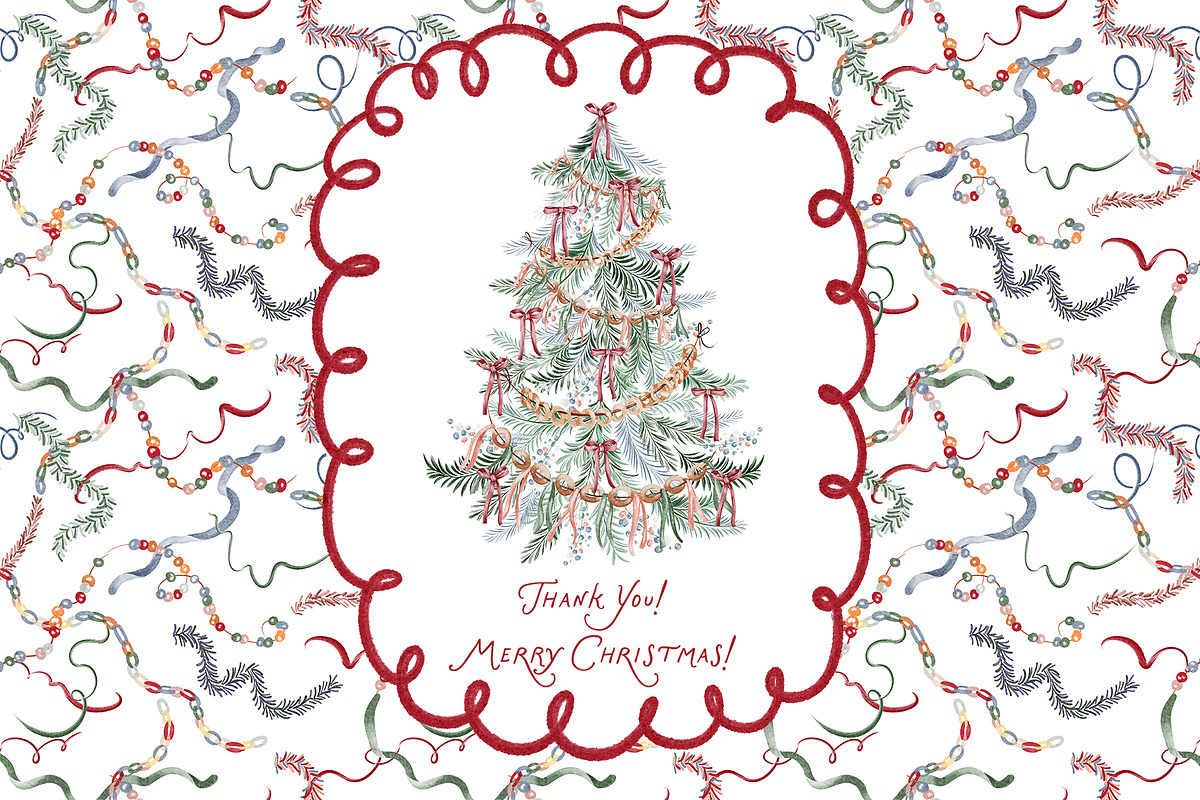 Christmas Joy Watercolor Collection, an Object Graphic by LenArt (Photo 16 of 16)