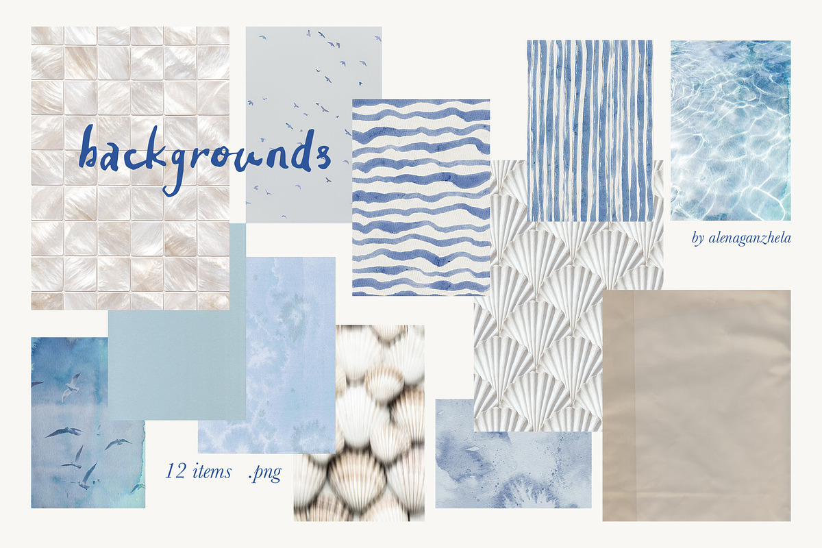 Sea Memories Mixed Collage Kit, an Object Graphic by alenaganzhela (Photo 7 of 8)