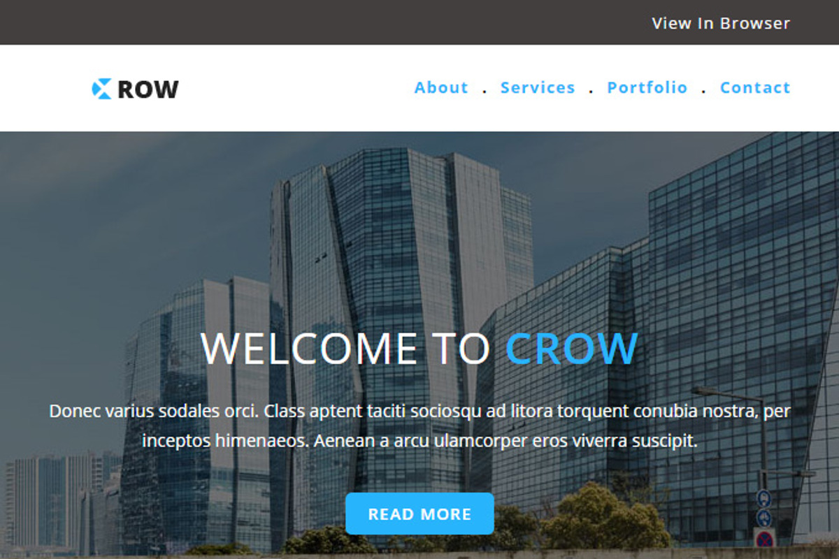 CROW - Responsive Email Template, an Email Template by Pennyblack Templates (Photo 2 of 3)