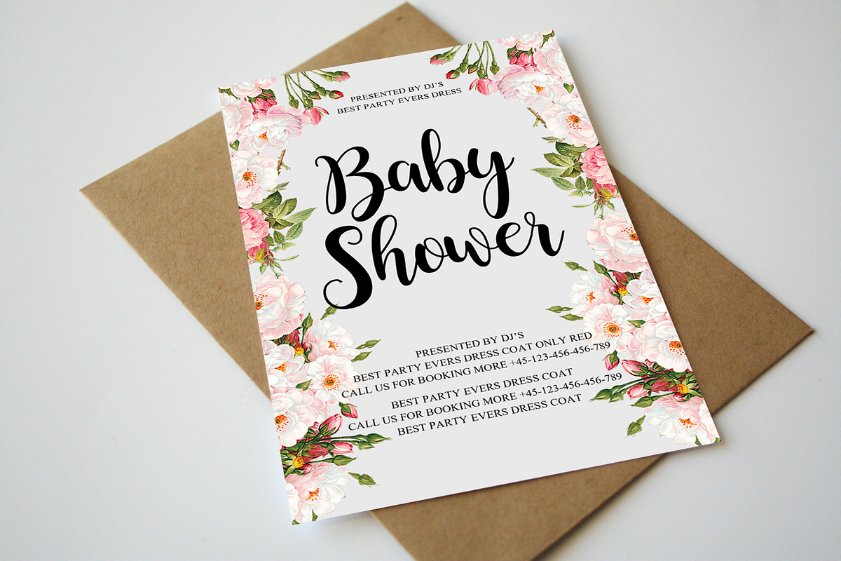 Baby Shower Invitation Card, an Invitation Template by graphicforest (Photo 1 of 2)