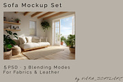 Loft Sofa Mockup Bundle, a Household Mockup by Vika_Softlife (Thumbnail 1 of 8)