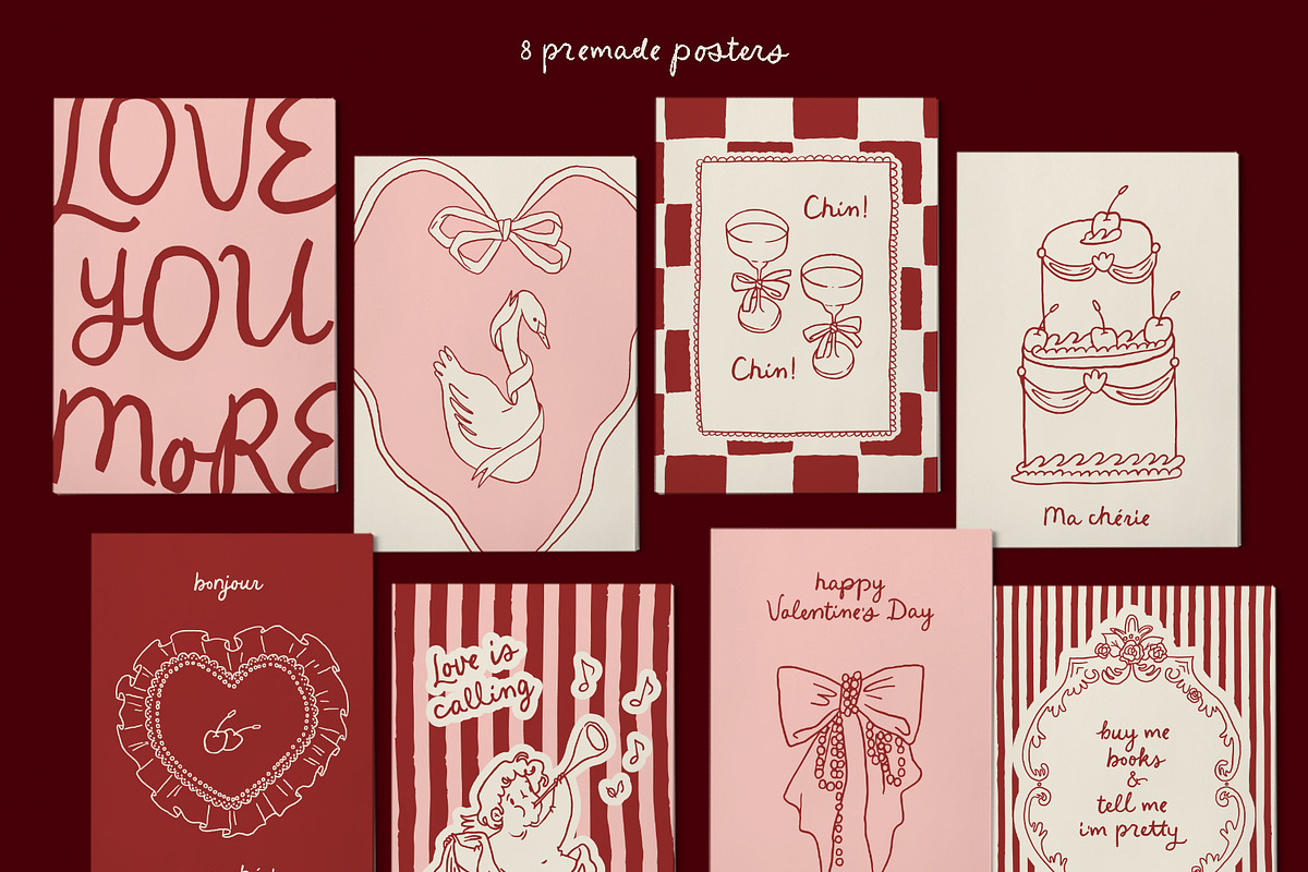 Romantic coquette bundle - 4 in 1, an Object Graphic by Cute Atelier (Photo 5 of 29)