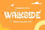 Walkside - Playful Childish Font, a Sans Serif Font by RagamKata (Thumbnail 1 of 10)
