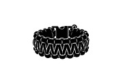 Minimal Black Paracord Bracelet, a Graphic by hafijul (Thumbnail 4 of 11)