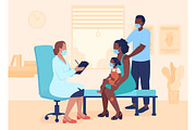 Visit doctor flat illustrations, a Healthcare Illustration by IMG visuals characters (Thumbnail 5 of 7)
