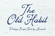 The Old Habit Vintage Script Font, a Script Font by AnMark (Thumbnail 1 of 13)