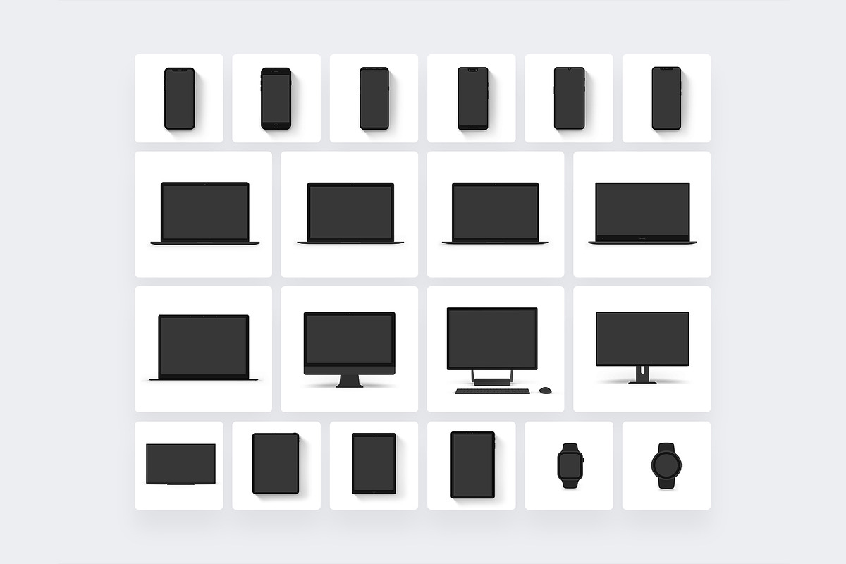 20 Minimalist & Flat Devices Mockups, an iPhone Mockup by Asylab (Photo 10 of 97)
