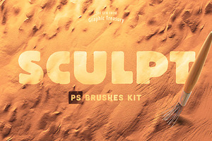 Sculpt Brushes Kit For Photoshop