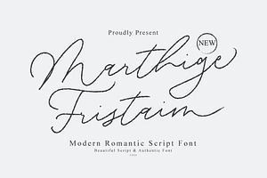 Marthige Fristain – Romantic Script