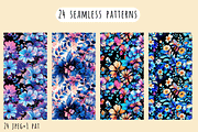 Dark and Bright Floral Patterns, a Pattern Graphic by Art Sproot (Thumbnail 5 of 12)
