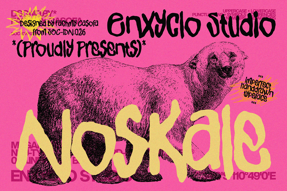 NOSKALE — Imperfect Handdrawn, a Handwritten Font by Enxyclo Studio (Photo 1 of 12)