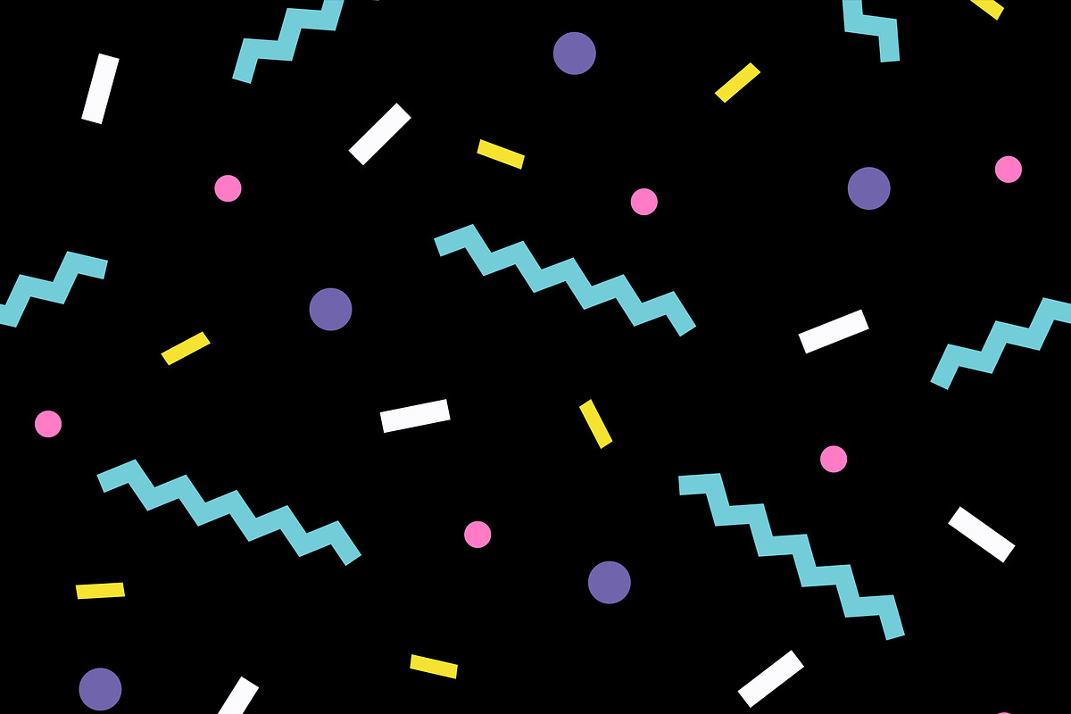 seamless pattern 80s. Vector., a Texture Graphic by Dolvalol