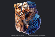 Berber Tuareg Man clipart set, a Person Illustration by ThatsDesignArt (Thumbnail 2 of 10)