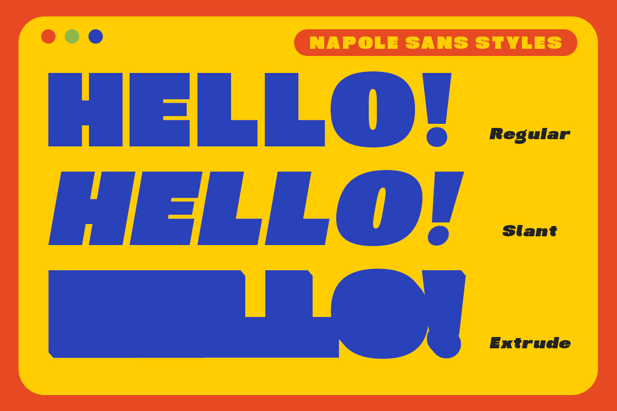 Napole Bold Sans, a Sans Serif Font by Letterhend Studio (Photo 2 of 9)