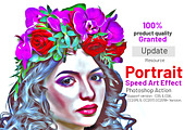 Portrait Speed Art Effect, an Action Add-On by MRI STUDIO (Thumbnail 2 of 14)