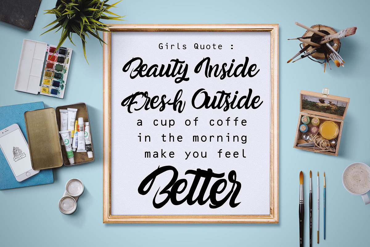 Newyork script font preview 4