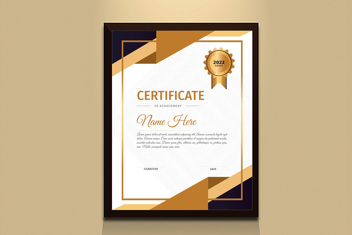 Creative Certificate Design Template, a Stationery Template by MRI STUDIO