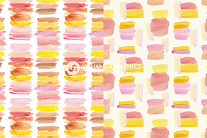 Candy Bar Watercolor Patterns