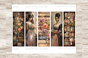 Old Library Bookmarks, a Person Illustration by GlamArtZhanna (Thumbnail 3 of 3)