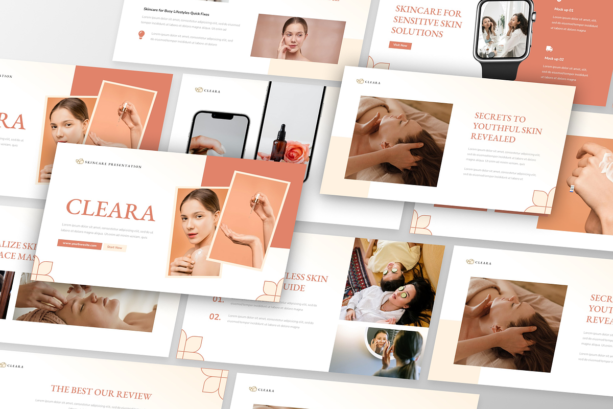 Cleara - Skincare Keynote Template, a Presentation Template by GraphauseProject (Photo 4 of 6)