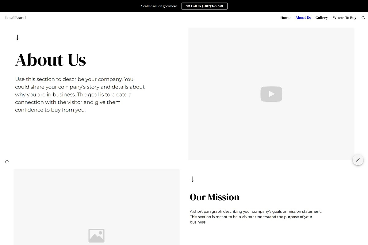 Local Brand 2 | GoogleSite Wireframe, a Templates & Theme by Template Heaven (Photo 4 of 4)
