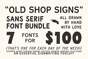 Bundle | Hand Drawn Sans Serif Fonts, a Sans Serif Font by Off The Rack © (Thumbnail 1 of 10)