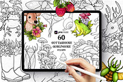 500+ PROCREATE STAMPS BUNDLE, a Brush Add-On by SecondOfJuly (Thumbnail 5 of 10)