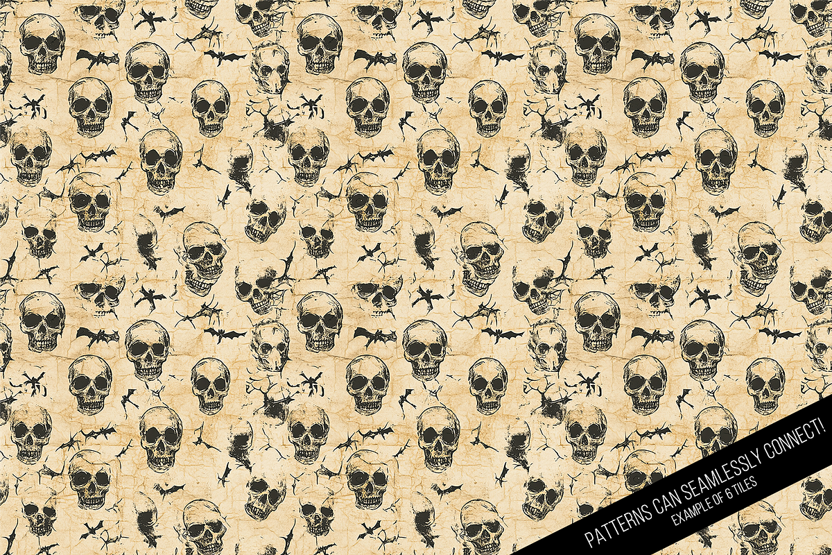 Vintage Halloween Digital Paper, a Pattern Graphic by Chromolume Studio (Photo 11 of 28)