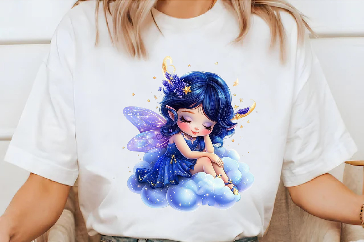 Whimsical Cute Lavender Fairy, a Seasonal Illustration by designcity5 (Photo 4 of 5)