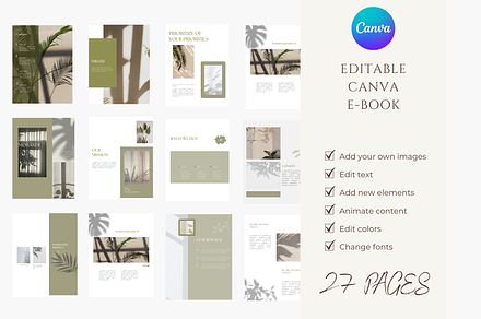 E-book Canva Template, a Templates & Theme by Astro Magic Digital