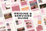Pricing Guide - Pink Boho, a Templates & Theme by Freedom Business Shop (Thumbnail 1 of 11)