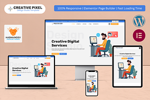 Creative Agency & Portfolio Template, a WordPress Template by HasnainDEV