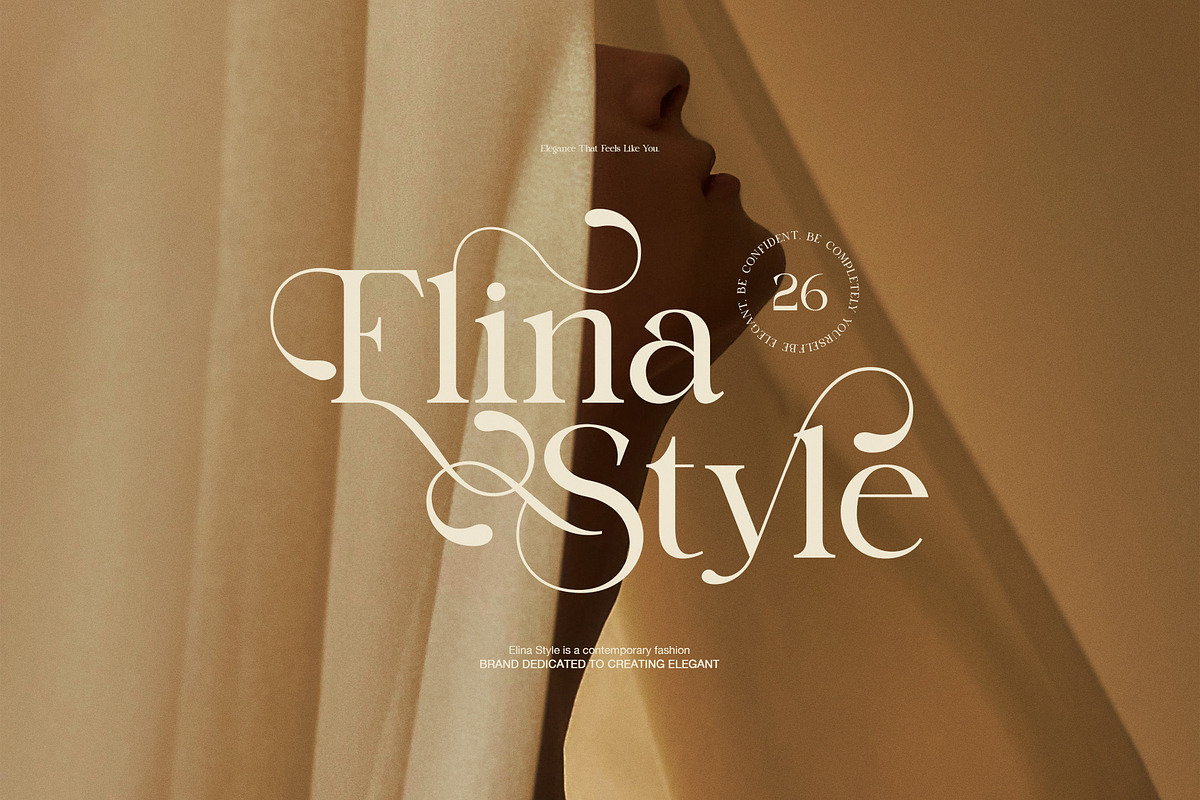 Nelina Elegant Serif Font, a Serif Font by Graphicxell (Photo 3 of 8)