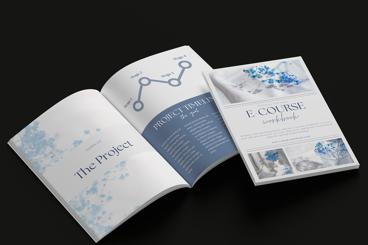 Canva E-course Ebook Template, a Magazine Template by Alloura Template Studio (Photo 4 of 8)