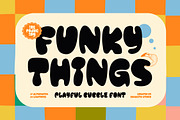Funky Things, a Sans Serif Font by Rahagita Studio (Thumbnail 1 of 9)
