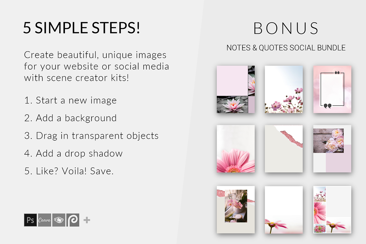Pink & Gold Scene Creator, a Product Mockup by Storyteller Design (Photo 8 of 8)