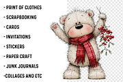 Whimsical Christmas Teddy Bear Png, a Transportation Illustration by SinaCreation (Thumbnail 3 of 9)