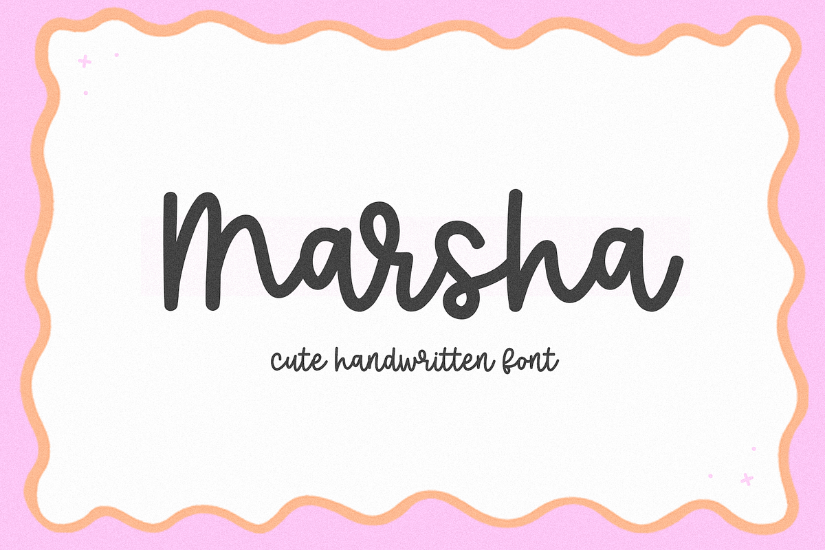 Marsha | Cute Script Font, a Script Font by KA Designs (Photo 1 of 16)