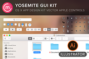 Yosemite GUI for illustrator, a Product Mockup by Codemotion Design Kits (Thumbnail 1 of 3)