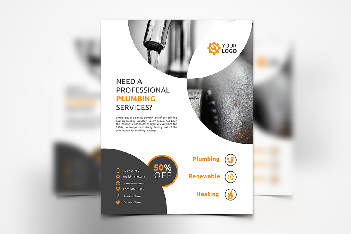 TOP 100 PREMIUM Flyers Templates, a Flyer Template by UNIK Agency (Photo 58 of 82)