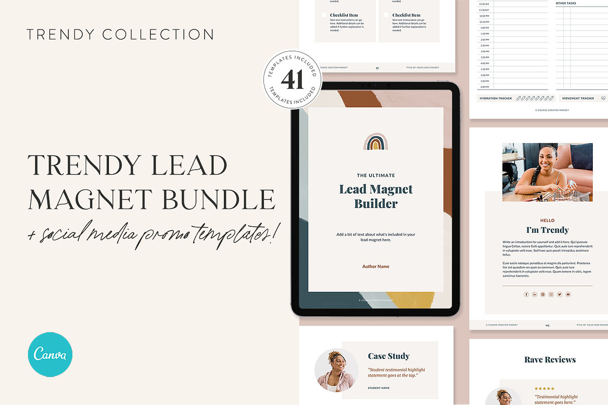 Trendy Lead Magnet Builder Bundle, a Marketing Template by Jessica Rea (Photo 1 of 4)