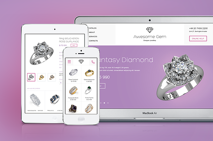 Awesome Gem | PSD Template