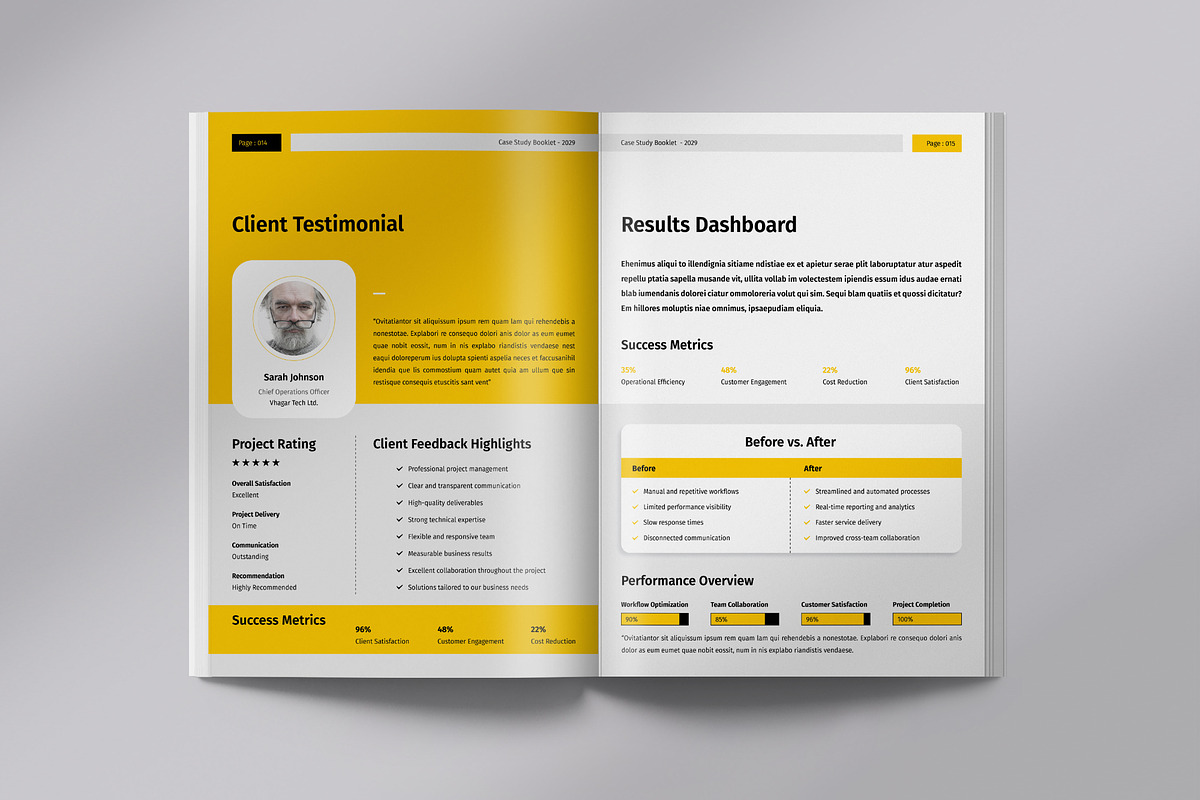 Case Study Booklet, a Brochure Template by Orcshape Studio (Photo 7 of 11)