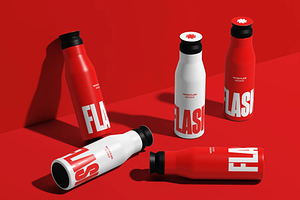 Sports Water Bottle Mockup, a Cups & Container Mockup by graphicsauce