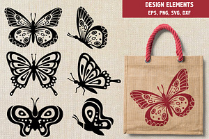 Butterfly Silhouettes Collection