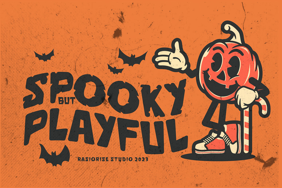 Octer a Halloween Cartoon Font, a Handwritten Font by Rasiorise Studio (Photo 2 of 8)