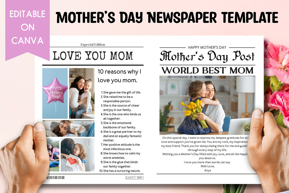 Mother’s Day Photo Collage Templates, a Templates & Theme by Adalin Shop (Photo 2 of 8)
