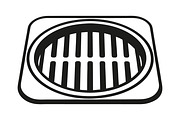 Stylized Manhole Cover with Slots, a Graphic by Billah Hub (Thumbnail 2 of 3)